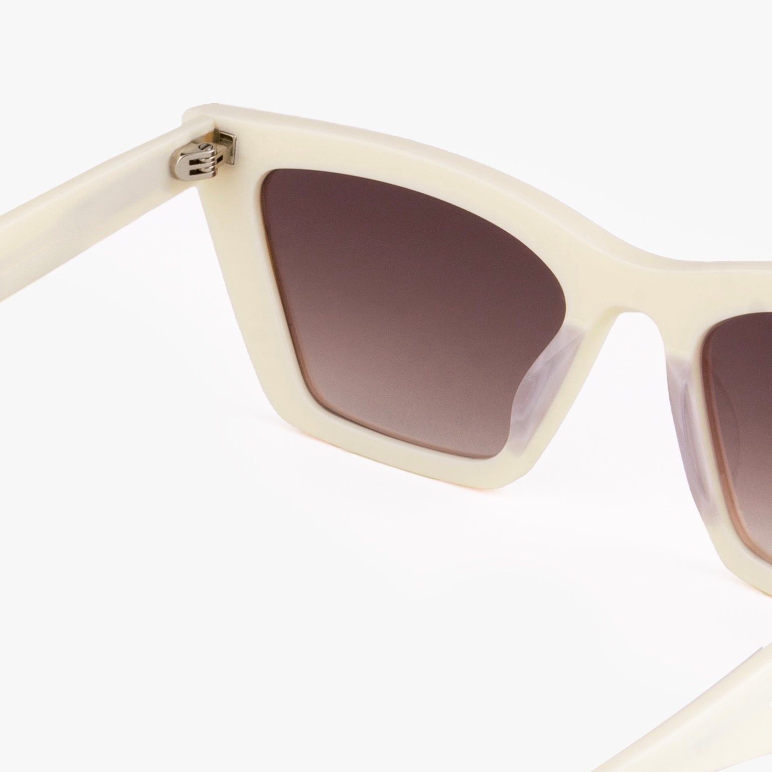 Bailey Sunglasses Cream Rectangular Frame