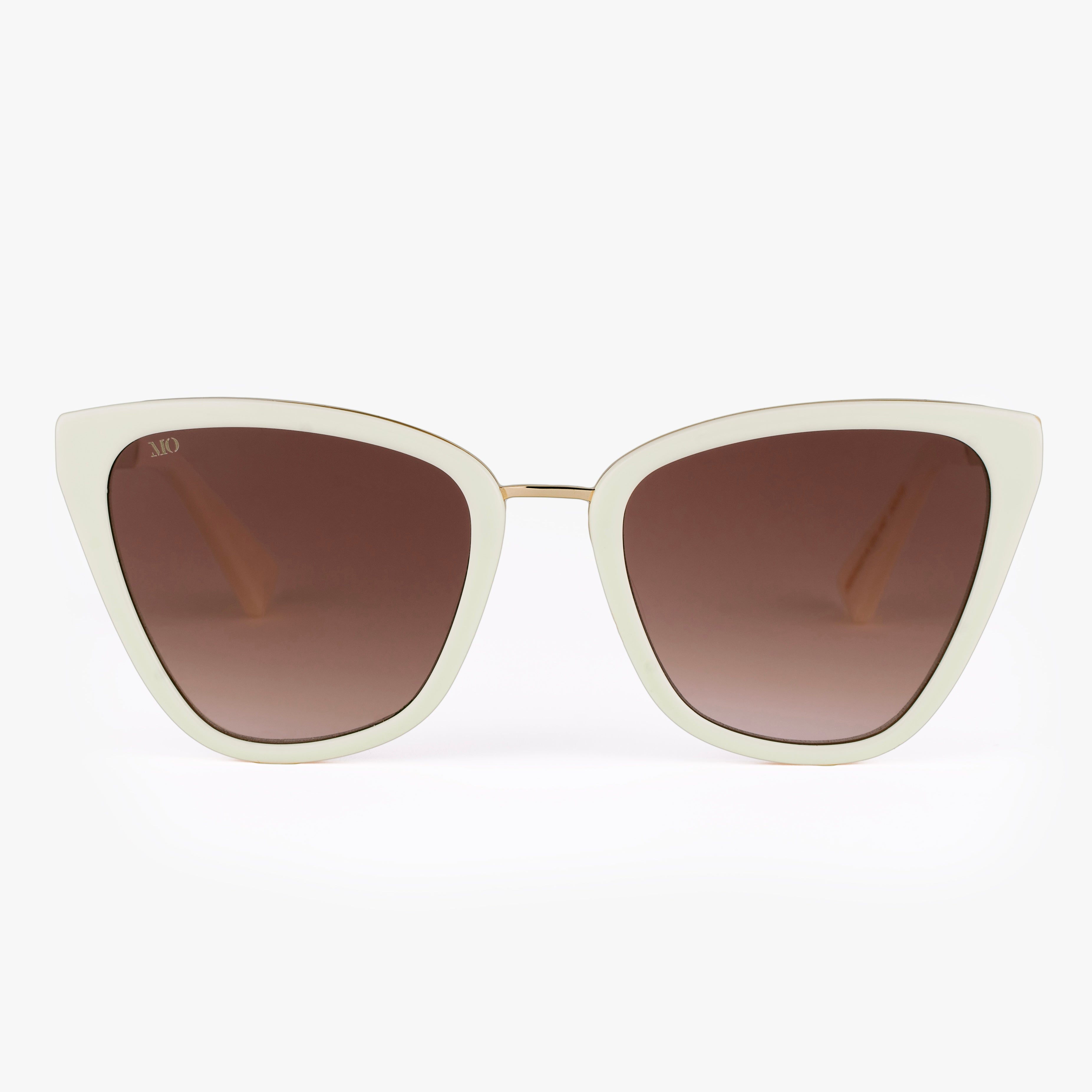 Amara Sunglasses Cream Cat Eye Frame