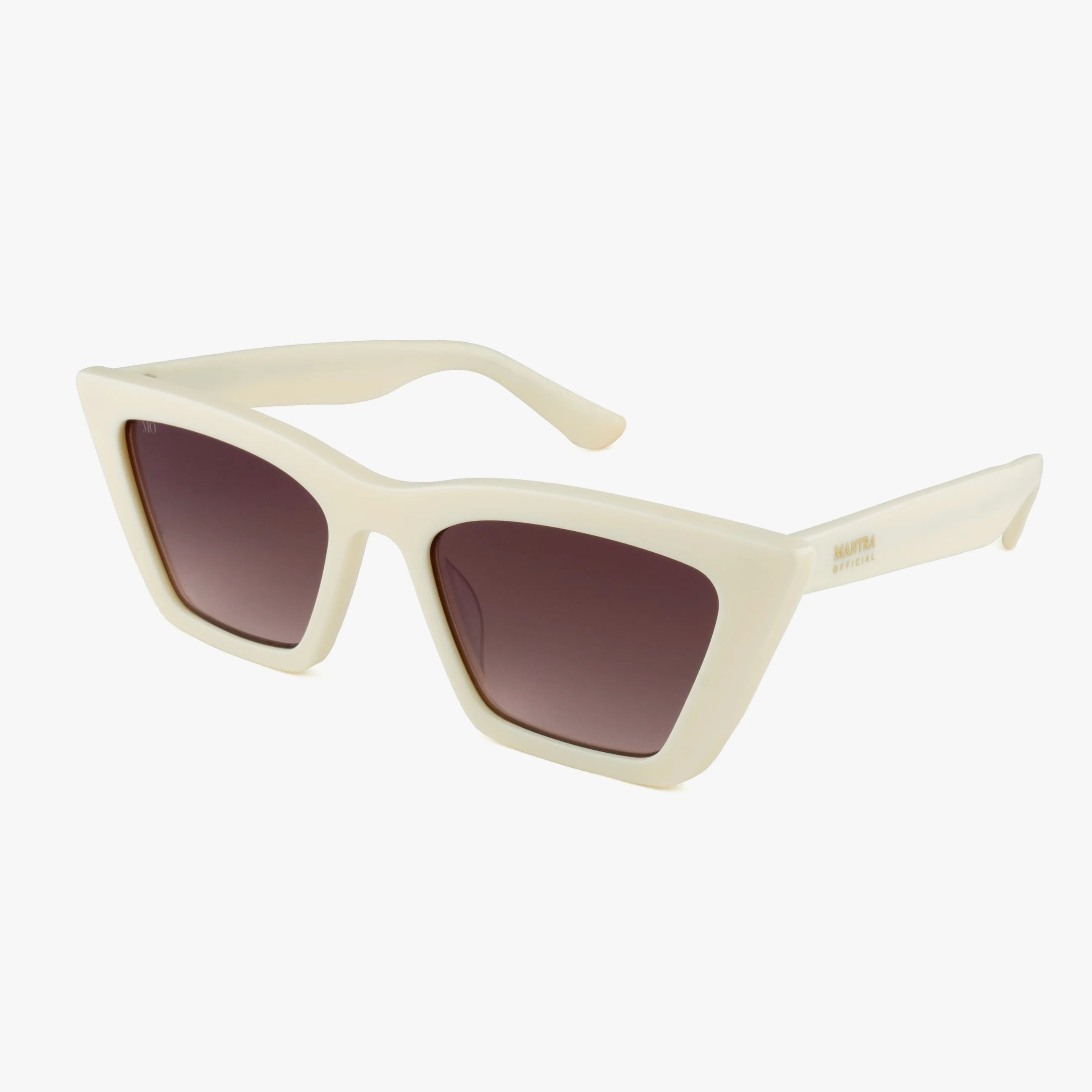 Bailey Sunglasses Cream Rectangular Frame