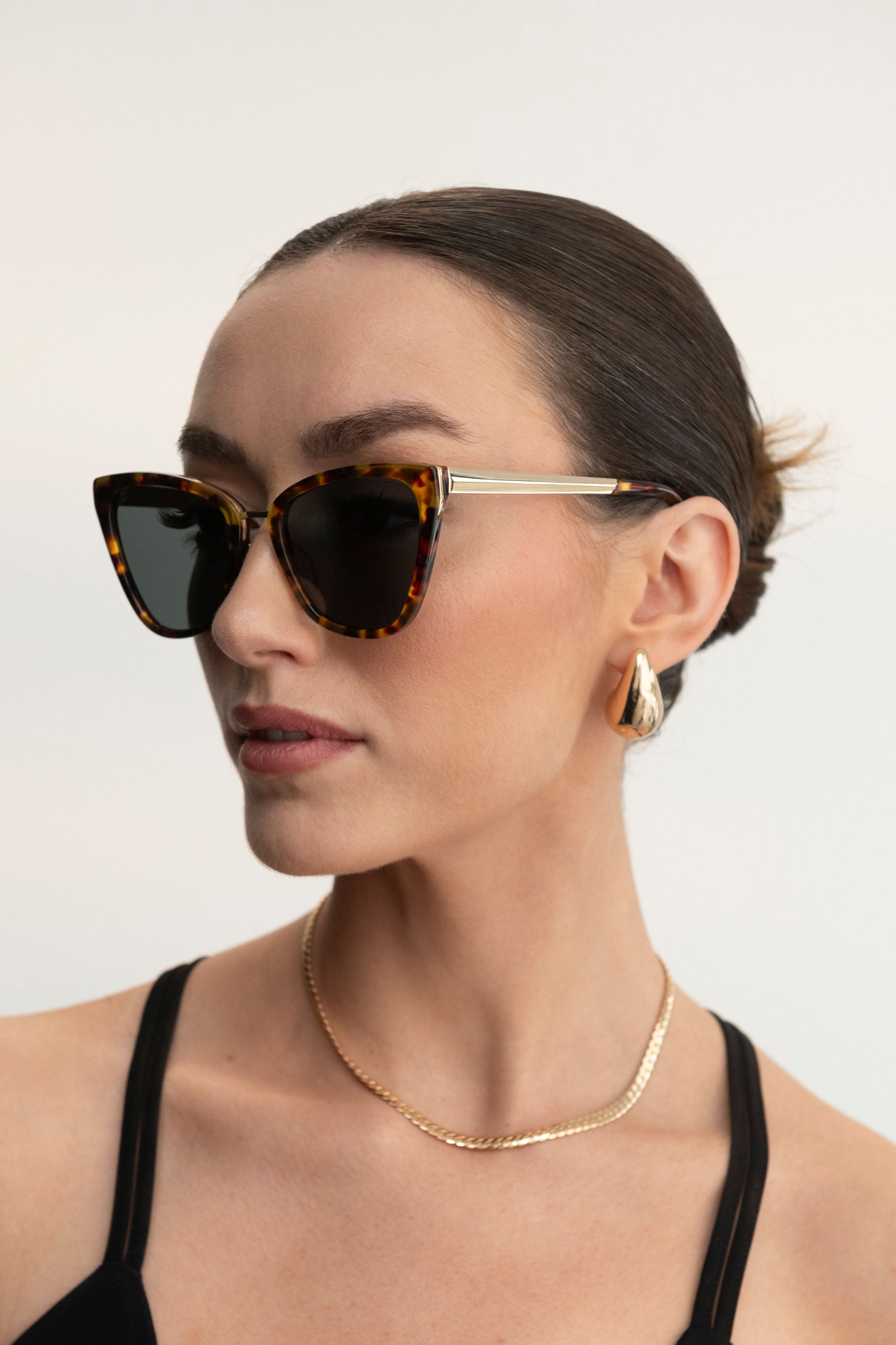 Amara Sunglasses Tortoise Cat Eye Frame