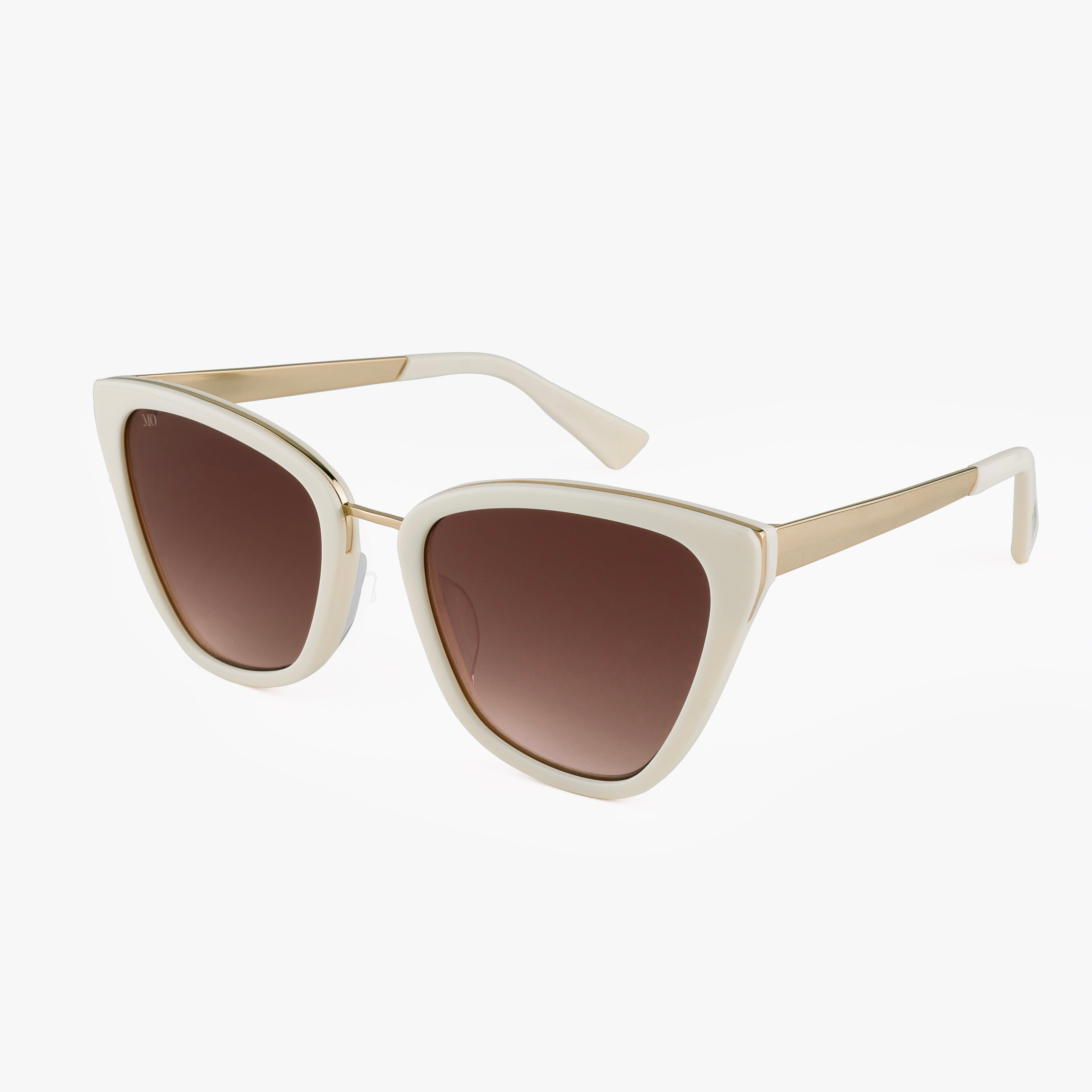 Amara Sunglasses Cream Cat Eye Frame
