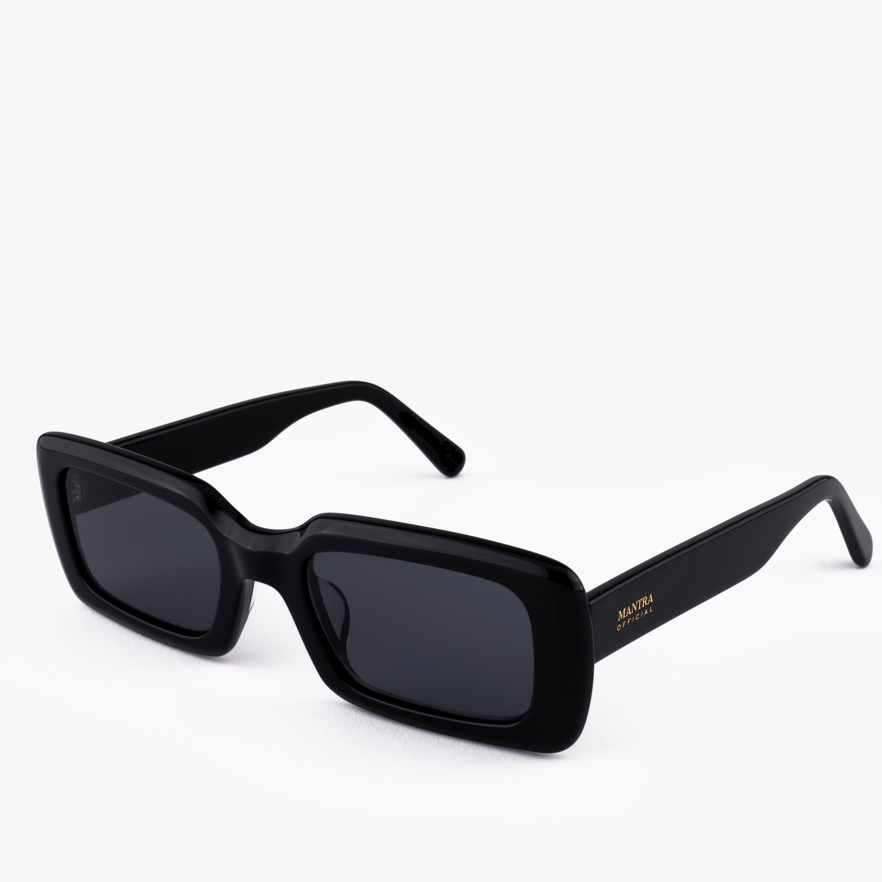 Demi Sunglasses Black Rectangular Frame